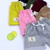 (店+)E99-5 男女中小童繫繩彈力運動短褲(透氣 男童短褲 女童短褲 兒童短褲 棉質短褲)