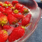 風鈴草百貨 【6元特賣】玻璃浮雕花紋波浪邊碗沙拉碗家用水果湯碗涼面碗餐具