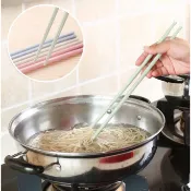 魚紋防滑加長撈麵筷 簡約小麥秸稈防霉火鍋筷