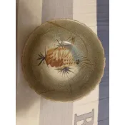 早期北投光華窯手繪蝦碗/古早蝦碗盤/早期老瓷器/阿公阿嬤的老碗盤/古早碗盤/早期食器皿/復古擺飾/老瓷碗盤/古早碗/懷舊