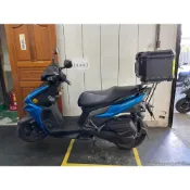 (店+)((新北新莊箱架屋)) 光陽 雷霆 S RCAING S 貨架 箱架 漢堡架 雷霆S 後架 + 途者 鋁箱 43L 黑色 + 靠背 附不鏽鋼白鐵快拆底板