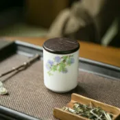 喜挖2店 迷你小茶葉罐羊脂玉瓷可攜式小號茶罐旅行茶具罐子可攜式小茶倉