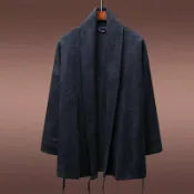轉機商店 【禪意中國風】漢服外套 男裝開衫 茶服 僧服 居士服 華服 禮服 秋季新款 棉麻材質 寬鬆舒適 文藝復古 日常穿搭