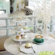 弘木精選 輕奢風下午茶點心架 甜品臺三層蛋糕架 ins風甜品架 多層家用果盤