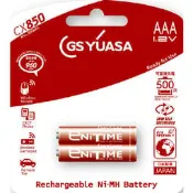 日本湯淺YUASA 低自放電鎳氫電池 4號 AAACX850(1組2顆)