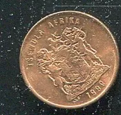 【錢幣】 (南非), SOUTH AFRICA  , 1 CENT  , K170  , 1999 ,品相全新UNC #202753 
