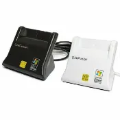Marc jacobs旗艦店 『時尚監控館』ATM 台灣現貨全新 伽利略 RU035 DigiFusion 直立式晶片讀卡機 自然人憑證 黑/白
