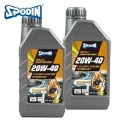 SPODIN 城市動力 4T 20W40機油機車引擎全合成機油800ml 2入