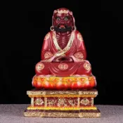 12寸達摩祖師佛像達摩神像菩提達摩祖樹脂玻璃鋼家用供奉工藝擺件  特賣Z