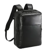 【ACE BAGS＆LUGGAGE】中型 GADGETABLE WR2 經典款擬皮革質感商務包後背包(黑色68662)