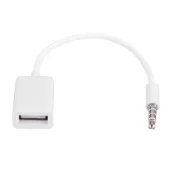 [商城] USB Aux 音頻線適配器 3.5mm 公插頭轉 2.0 母汽車轉換器線 OTG 解碼功能
