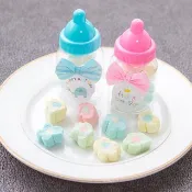 生日分享禮 迷你小奶瓶糖果  小花棉花糖  2色可選 幼稚園慶生