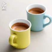 九土糖果色系馬克杯套裝組手工加厚陶瓷馬克杯咖啡杯美式糖果色情侶對杯卡布杯拿鐵杯可定製拿鐵杯奶茶杯手沖咖啡杯CFR0089