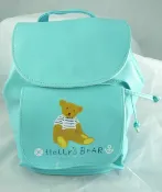 【震撼精品百貨】Holly's Bear 泰迪熊 防水後背包 藍綠 震撼日式精品百貨