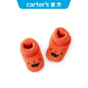 【Carter's 卡特】嬰兒 可愛南瓜嬰兒鞋襪 萬聖系列 角色扮演 萬聖節童裝 | 官方旗艦店