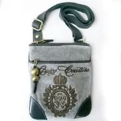 JUICY COUTURE 斜背包 帆布背帶 深灰色 小包 CHOOSE 附原廠吊牌 全新現貨特價$2290