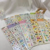 三麗鷗迪士尼貼紙 sun-star 手帳拼貼 tsum玩具總動員怪獸大學hello kitty小鹿斑比憂傷馬戲團卡娜赫拉