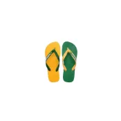 (店+)【havaianas 哈瓦仕】65-havaianas哈瓦仕 男女鞋 巴西 國旗 撞色 Brasil ColorMix 黃綠 4110851-0002