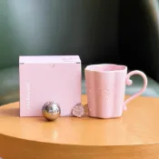 星巴克杯子2026萬花玫境景德鎮高顏值茶濾茶漏陶瓷馬克杯咖啡杯