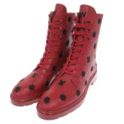 【DOKODEMO】全新未使用 Stuart Weitzman MCKENZEE LUNAR CHILE 黑色 23.5cmRED皮革短靴，紅色，0619 [二手] STUART WEITZMAN