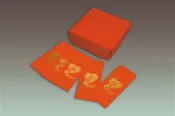 【松果購物】現貨台灣製【紅包袋 喜帖信封 結婚百貨 空白喜帖 便帖 綜合禮 妙妙屋禮贈品】22K桃喜鳳花紅包袋