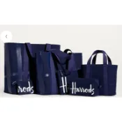 Harrods Cotton Logo Tote Bag