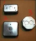 {水電材料行}~插座開關盒 BOX 1P 2P 深型 長方形正方形 附腳 四角盒八角盒 BOX  鐵盒 白鐵盒子10元起