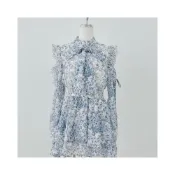 (店+)NICE CLAUP / OLIVE des OLIVE OUTLET 【continuer】肩開リボン洋裝