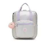 【KIPLING】金屬銀機能手提後背包-BUDDY 女包