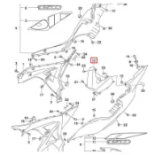 GSX-R150 小阿魯 原廠 車身中間蓋 坐墊後蓋 47511 23K00