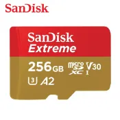 SanDisk 256G Extreme A2 V3 UHS-I U3 microSDXC 記憶卡 Gopro 安卓適用