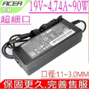 電池動力 ACER 19V 4.74A 90W 充電器(細頭)-宏碁 SWIFT SFX14-41G SFX16-51G PA-1900-32 PA-1900-32-A3 N20C12