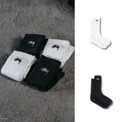 (店+)【STUSSY】STUSSY STOCK CREW SOCK PACK 長襪襪子三雙一組