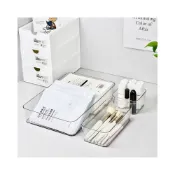 (店+)台灣出貨🏆收納盒 抽屜分隔收納盒 亞克力透明收納盒 桌面化妝品雜物置物整理小盒子 桌面文具收納盒 壓克力收納盒