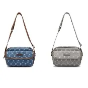 【Champion】官方直營 中性-Campus Mono Flap Crossbody 老花肩背包-2色（U6AACPU17M8/U6AA