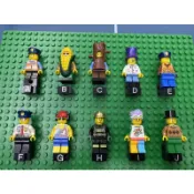 ®️樂高 LEGO®︎ 全新自組人偶 深綠玉米 樹木裝 警察 消防員 街頭藝人