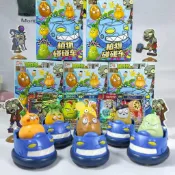 【台灣出貨】植物大戰殭屍碰碰車驚喜回力滑行倭瓜桌面兒童男孩女孩玩具36