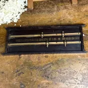 50715-罕見法國古董撞球計分板