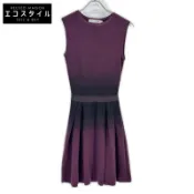 【DOKODEMO】Christian Dior（Raf Simons時期）12AW 2A24601AM524 紫色羊毛洋裝 連身衣 34碼 [二手]