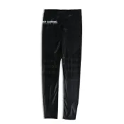 ADIDAS EF TRF LEGGINGS 全黑 彈性 滑面 刺繡 仿皮面 緊身褲 女款 Z35431 DOT 聚點