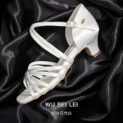 百貨屋二號 舞貝蕾新品拉丁舞鞋中高跟成人真絲緞面舞蹈鞋室內軟底國標跳舞鞋