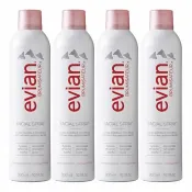 【Costco好市多】evian 天然礦泉護膚保濕噴霧 300毫升 X 4入 evian Facial Spray 300 ml X 4-Count