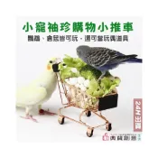 (店+)小寵袖珍購物小推車 迷你購物車 超市購物車 拍照擺飾收納 鳥玩具 鸚鵡玩具 倉鼠玩具 家家酒 袖珍擺飾 典贊創意 寵物