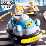 兒童親子遙控對戰碰碰車電動玩 具男孩雙人跑跑卡丁車生日禮物汽車