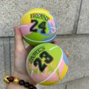 全球選品1館 生活百貨 抖音彈力球兒童玩具橡膠免充氣大號迷你籃球戶外彈跳球扭蛋機