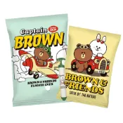 (店+)【收納王妃】LINE FRIENDS-熊大飛行員 真空壓縮袋 9件組 I 正版授權 壓縮袋 收納袋 真空袋 旅行袋 真空收納袋