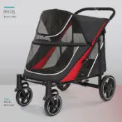大型寵物推車可折疊大型狗推車寵物外出推車寵物手推車狗推車寵物車寵物出遊大型犬寵物推車狗狗多功能可摺疊空間輕便貓咪外出