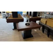 你要開餐廳? 開火鍋店? 有你要的營業用火鍋桌 豪華型 寬120cm深80淺胡桃木色單口爐火鍋桌  屏東市 廣新家具行