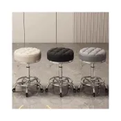 (店+)美容椅 升降椅 工作椅 帶輪可移動 美甲椅 美髮椅 商用/家用椅子 美甲椅 滑輪椅 旋轉凳 美甲美發專用椅 氣壓降椅