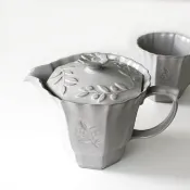 瀨戶燒 橄欖茶壺 白灰色 急須 | 茶具